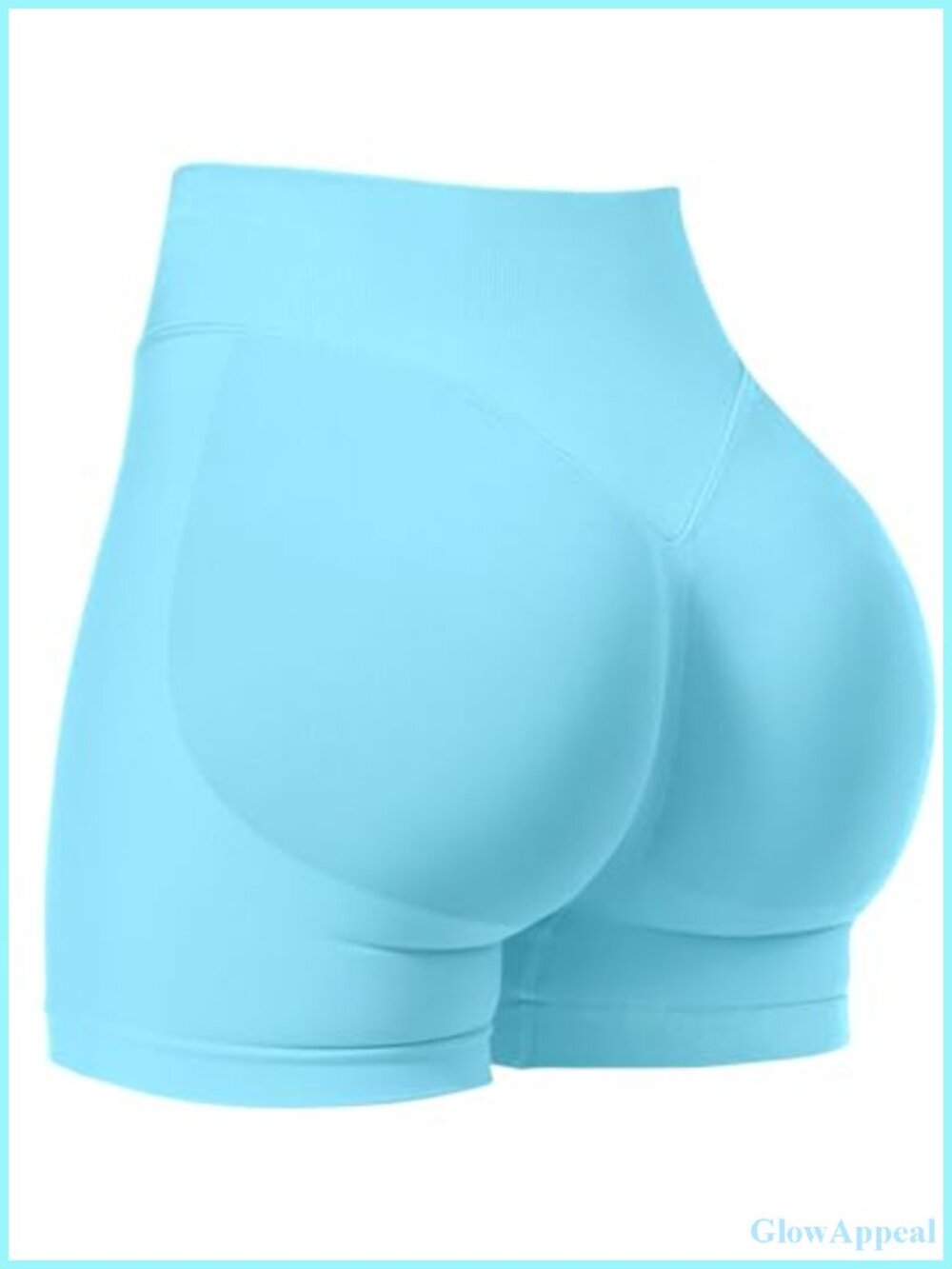 Women's High Waist Scrunch Bum Workout Shorts with Pockets